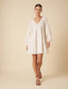 White Long Sleeve Shanice Mini Dress