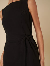 Black Tie Waist Lotte Mini Dress