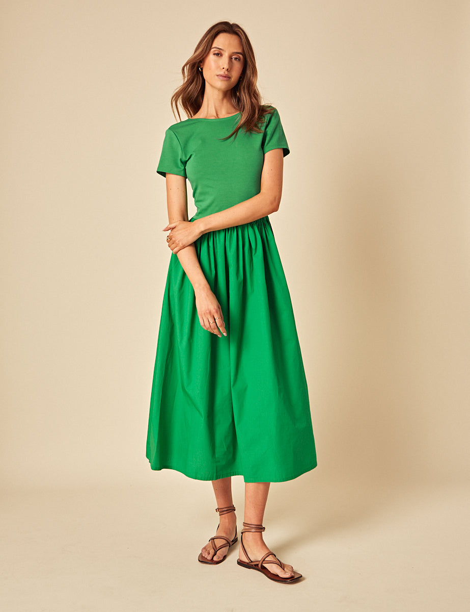 Short Sleeve Cheap Summer Dresses Ireland Green Short Sleeve A