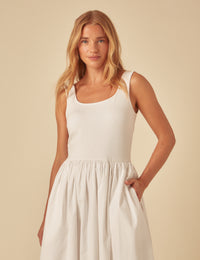 White Colorado Midi Dress