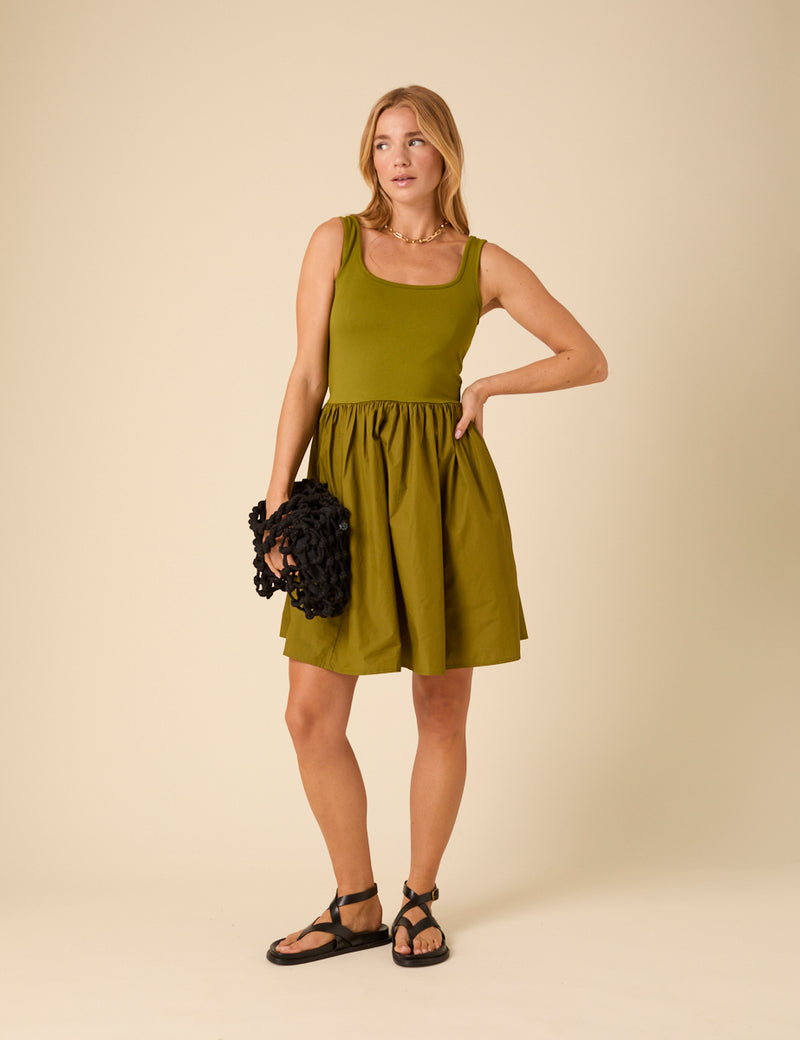 Green Colorado Mini Dress