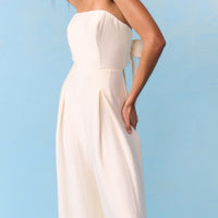 Ivory Wide Leg Bandeau Rory Bridal Jumpsuit