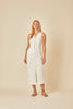 White Denim Mayflower Midi Dress