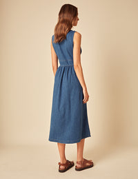 Blue Denim Astra Midi Dress