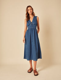 Blue Denim Astra Midi Dress