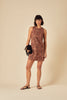 Brown Paisley Palermo Mini Dress