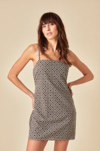 Black Printed Palma Mini Dress