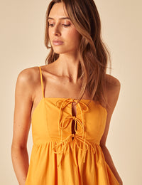 Orange Aspen Midi Dress