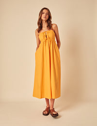 Orange Aspen Midi Dress