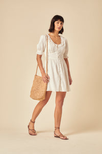 White Flossie Mini Dress