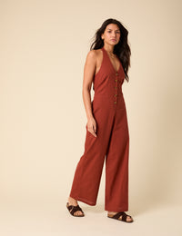 Burnt Orange Seema Jumpsuit
