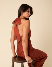 Burnt Orange Seema Jumpsuit