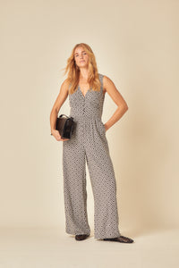 Black Printed Starlight Jumpsuit