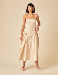 Stone Drop Waist Lupin Midi Dress