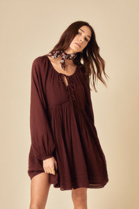 Brown Axel Mini Dress