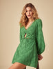 Green Broderie Anglaise Nicole Mini Dress