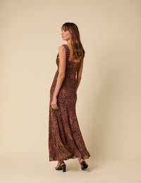 Poppy Delevingne Leopard Print Coco Maxi Dress