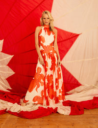 Poppy Delevingne Pink Floral Alice Maxi Dress