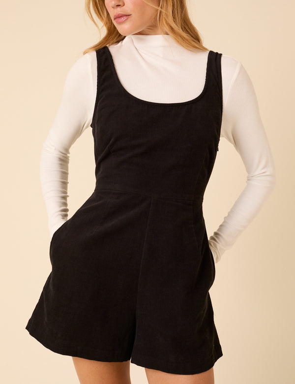 Black Cord Playsuit