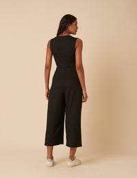 Black Crinkle Twist Wren Jumpsuit