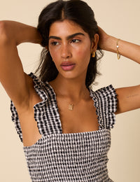 Black Gingham Maya Jumpsuit