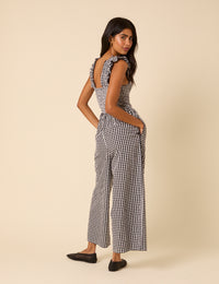 Black Gingham Maya Jumpsuit