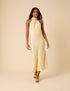 Butter Yellow Floral Jacquard Fifi Maxi Dress