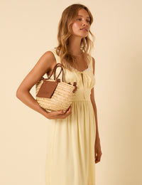 Butter Yellow Heather Midi Dress