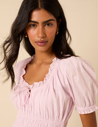 Baby Pink Tula Midi Dress