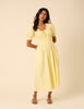 Butter Yellow Tula Midi Dress