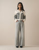Grey Wide Leg Stepney Loose Jeans
