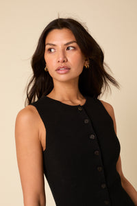 Black Knitted Mini Dress