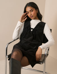Black Cord Nila Shift Mini Dress