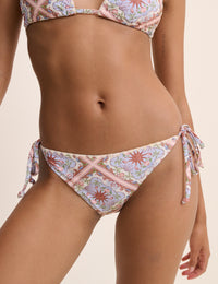 Blue Printed Bikini Set