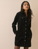 Black Cord Sheena Shirt Dress