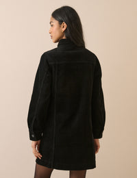 Black Cord Sheena Shirt Dress