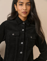 Black Cord Sheena Shirt Dress