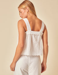 White Broderie Anglaise Pyjama Top