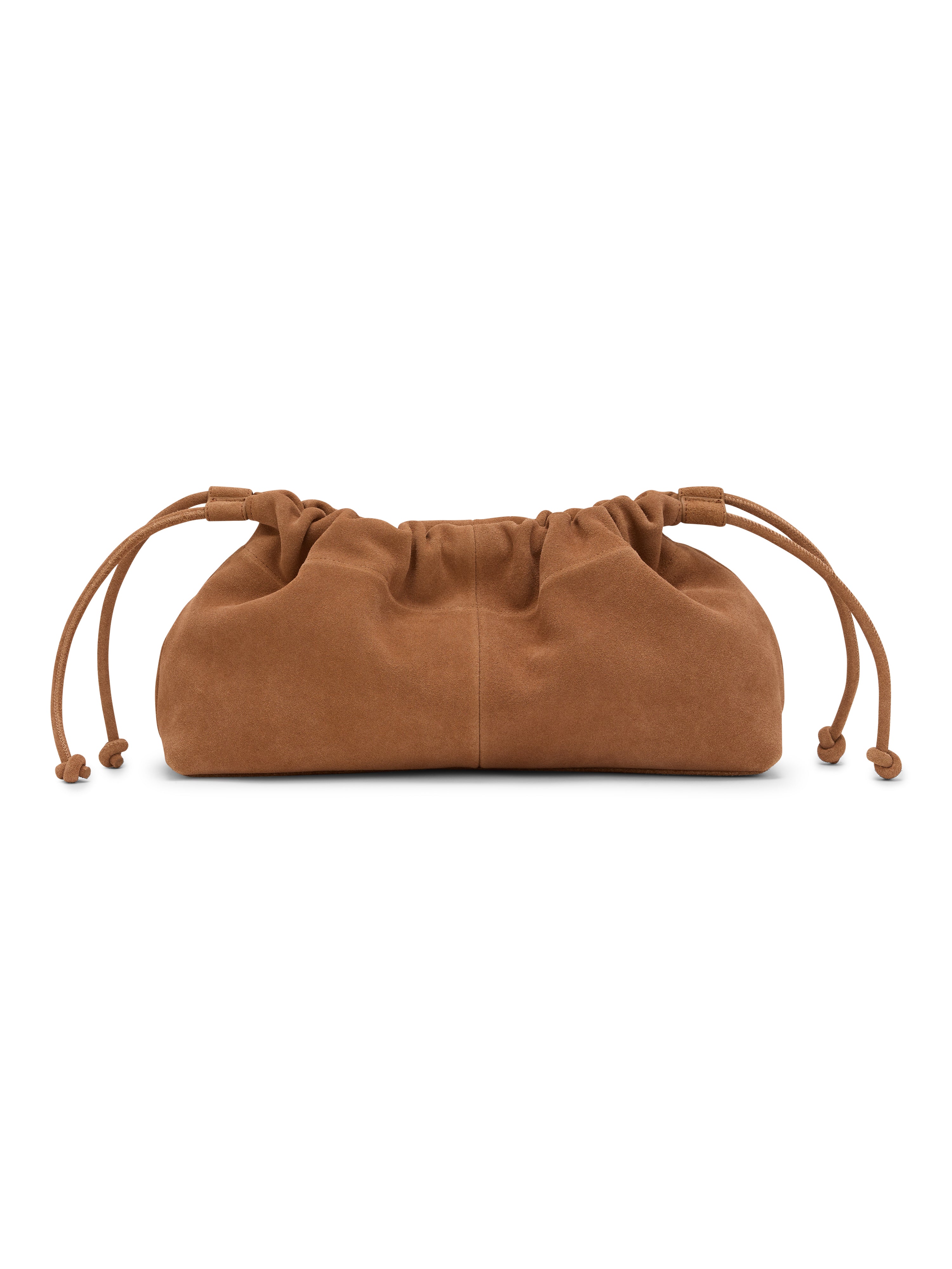 Tan Slouch Clutch Bag