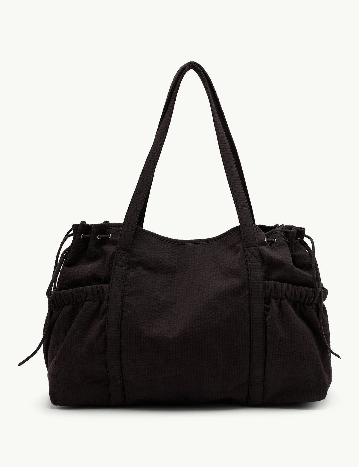 Black Cotton Holdall Bag