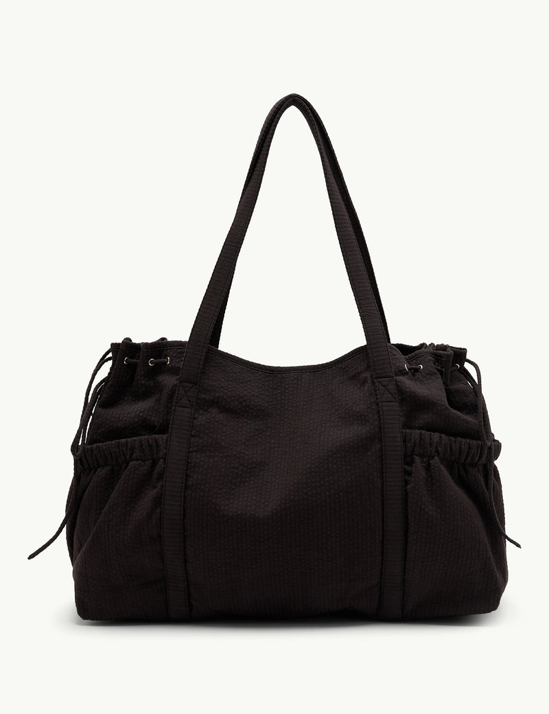 Black Cotton Holdall Bag