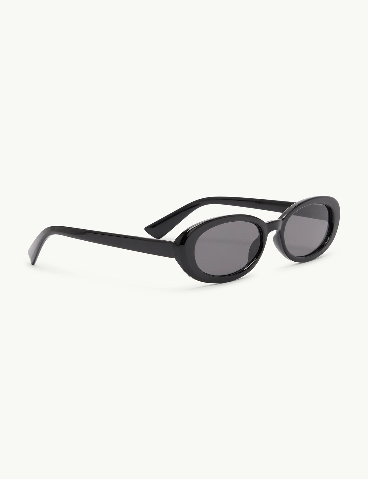 Black Oval Halo Sunglasses