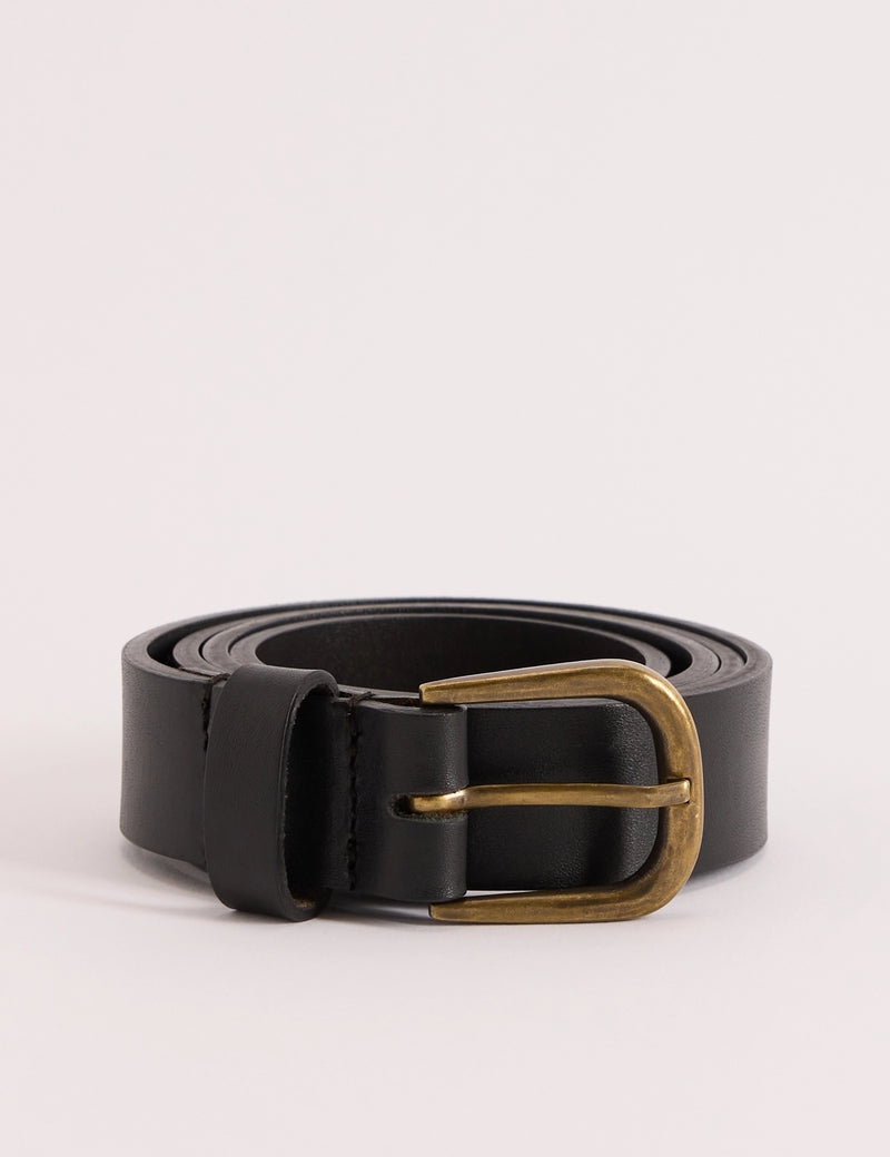 Black Leather Belt