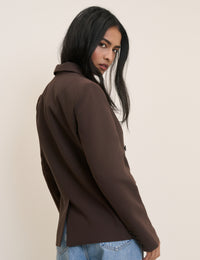 Brown Double Breasted Alicia Blazer