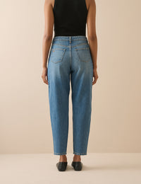 Blue Putney Barrel Leg Jeans