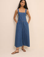 Dark Wash Denim Cropped Ralph Jumpsuit