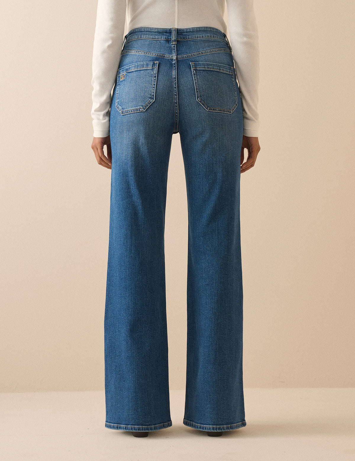 Blue High Rise Highbury Flare Jeans