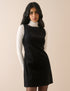 Black Cord Vicky Cord Mini Dress