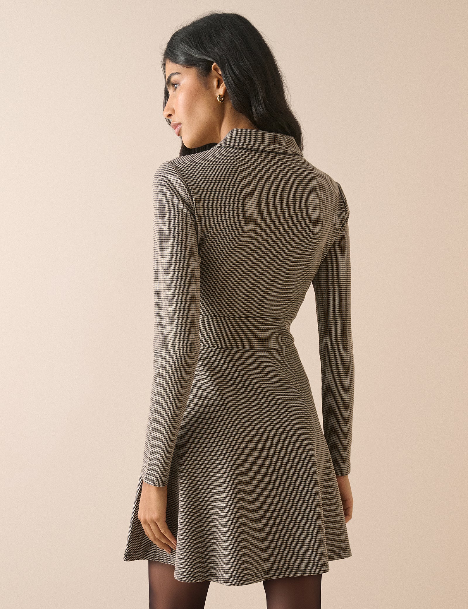 Corey Zip Neck Long Sleeve Mini Dress | Nobody's Child