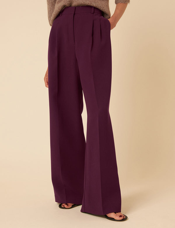 Plum Tailored Trousers